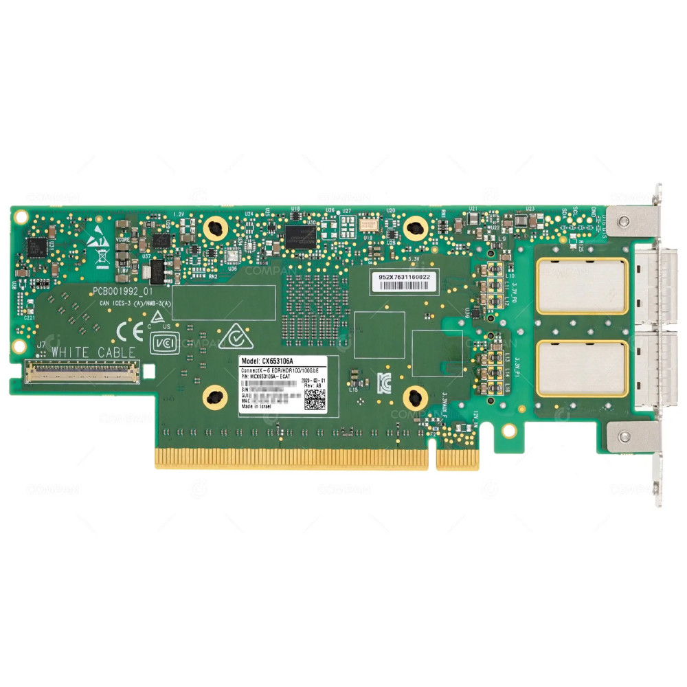 CX653106A DDN  NVIDIA CONNECTX-6 HDR 200G DUAL PORT QSFP56 ADAPTER FOR SFA18KX